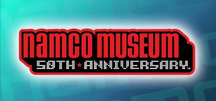 Namco Museum 50th Anniversary title screen.